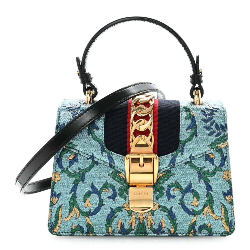 Gucci Iridescent Brocade Mini Sylvie #253742G12B